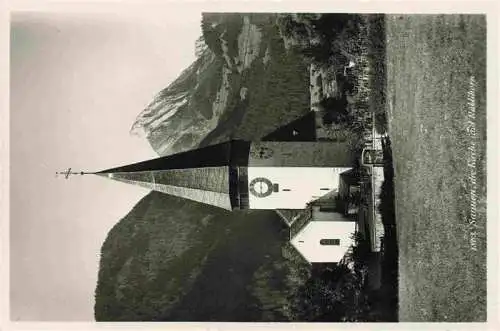 AK / Ansichtskarte  Saanen_BE mit Kirche und Rueblihorn