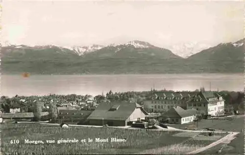 AK / Ansichtskarte  MORGES_VD Vue générale et le Mont Blanc
