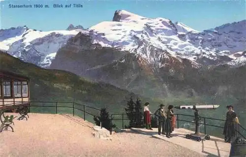 AK / Ansichtskarte  Stanserhorn_1898m_NW Blick auf Titlis