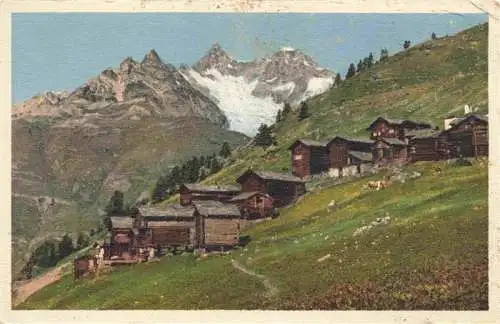 AK / Ansichtskarte  Findelen_VS Bergdorf ob Zermatt mit Gabelhoerner und Wellenkuppe