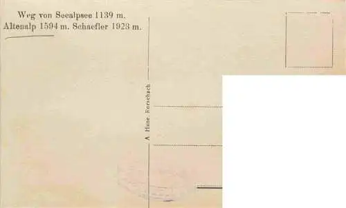 AK / Ansichtskarte  Altenalp_1591m_IR Weg von Seealpsee mit Schaefer