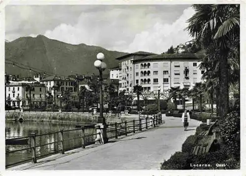 AK / Ansichtskarte  LOCARNO_Lago_Maggiore_TI Quai
