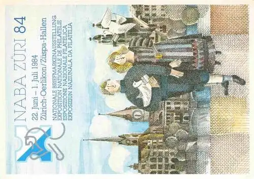 AK / Ansichtskarte  ZueRICH__ZH NABA ZueRI 84 Briefmarken Ausstellung