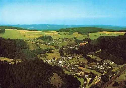 AK / Ansichtskarte  Lauenstein_Oberfranken_Ludwigsstadt_Bayern Burghotel Lauenstein Fliegeraufnahme