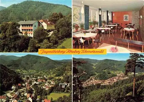 AK / Ansichtskarte  Hornberg__Schwarzwald Jugendherberge Gastraum Panorama