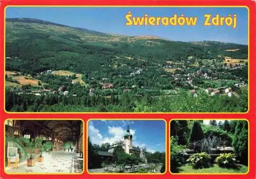 AK / Ansichtskarte  Swieradow_Zdroj_Bad_Flinsberg_PL Panorama miasta Hala Spacerowa Dom Zdrojowy Park