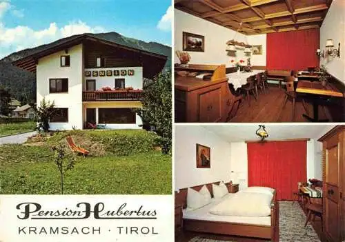 AK / Ansichtskarte 73983919 Kramsach-Achenrain_Tirol_AT Pension Hubertus Gastraum Zimmer