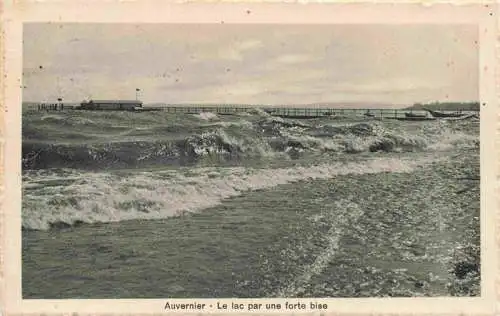 AK / Ansichtskarte  Auvernier_Boudry_NE Le lac par une forte bise