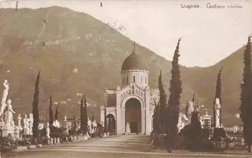 AK / Ansichtskarte  LUGANO_Lago_di_Lugano_TI Cimitero civico