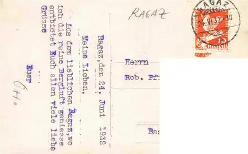 AK / Ansichtskarte  Ragaz_Bad_SG Panorama