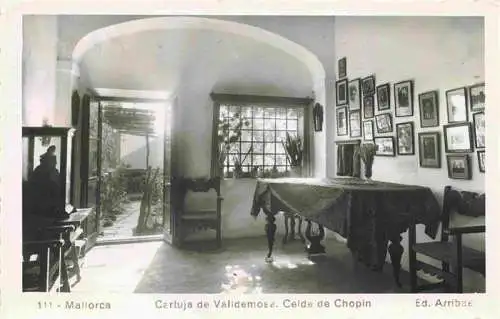 AK / Ansichtskarte 73983963 Valldemosa_Valldemossa_Mallorca_ES Cartuja de Valldemosa Celde de Chopin