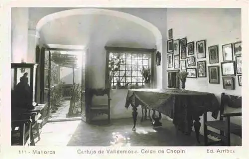 AK / Ansichtskarte  Valldemosa_Valldemossa_Mallorca_ES Cartuja de Valldemosa Celde de Chopin