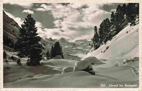 AK / Ansichtskarte  Rosegtal_GR Winterpanorama
