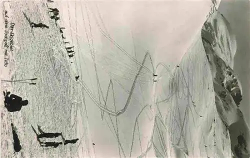 AK / Ansichtskarte  Jochpass_2207m_NW Skigebiet mit Titlis