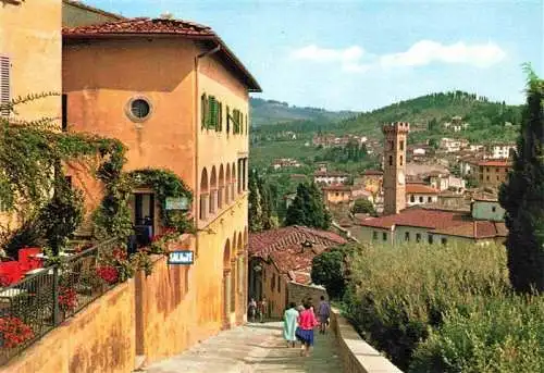 AK / Ansichtskarte 73984026 Fiesole_Toscana_IT Via di San Francesco e Panorama