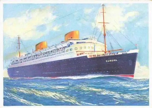 AK / Ansichtskarte  Dampfer_Oceanliner Norddeurtscher LLOYD Bremen EUROPA