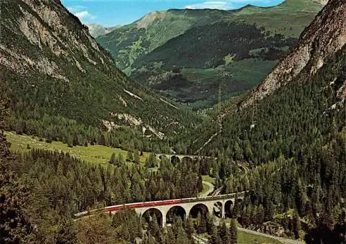 AK / Ansichtskarte 73984061 Eisenbahn_Railway_Chemin_de_Fer Albulabahn Berguen Preda RhB