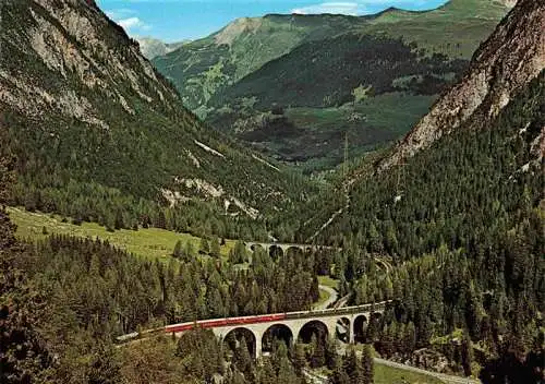 AK / Ansichtskarte  Eisenbahn_Railway_Chemin_de_Fer Albulabahn Berguen Preda RhB