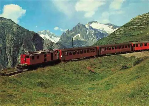 AK / Ansichtskarte 73984072 Eisenbahn_Railway_Chemin_de_Fer Furka Oberalp Bahn Glacier Express