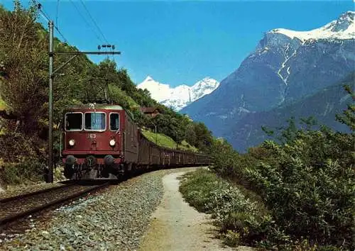 AK / Ansichtskarte 73984077 Eisenbahn_Railway_Chemin_de_Fer Loetschbergbahn BLS 