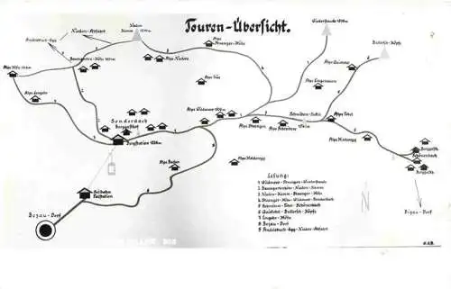 AK / Ansichtskarte 73984161 Bezau_Vorarlberg Touren-uebersicht Landkarte