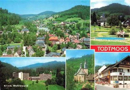 AK / Ansichtskarte 73984176 Todtmoos Panorama Parkanlagen Klinik Wehrawald Kirche Ortszentrum Kurort im Schwarzwald Wallfahrtsort