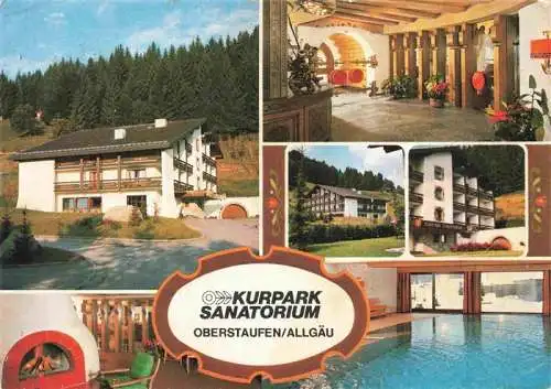 AK / Ansichtskarte 73984183 Oberstaufen Kurpark Sanatorium Foyer Hallenbad