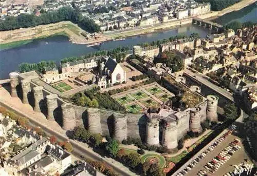 AK / Ansichtskarte  ANGERS_49_Maine-et-Loire Château reconstruit par Saint-Louis vue aérienne