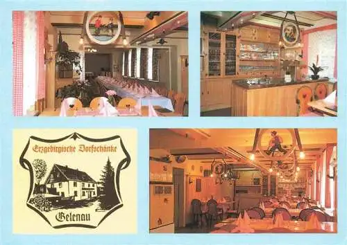 AK / Ansichtskarte  Gelenau_Erzgebirge Erzgebirgische Dorfschaenke Restaurant Theke