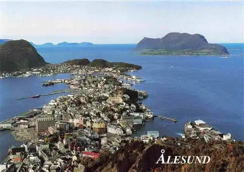 AK / Ansichtskarte  Alesund Kuestenpanorama Hafen