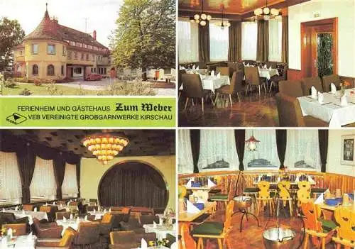 AK / Ansichtskarte  Kirschau_Sachsen Ferienheim Gaestehaus Zum Weber Gastraum Tanzbar Bauernstube