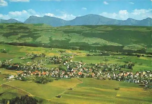 AK / Ansichtskarte  Scheidegg_Allgaeu_Bayern Panorama mit Rindalphorn und Hochgrat Allgaeuer Alpen