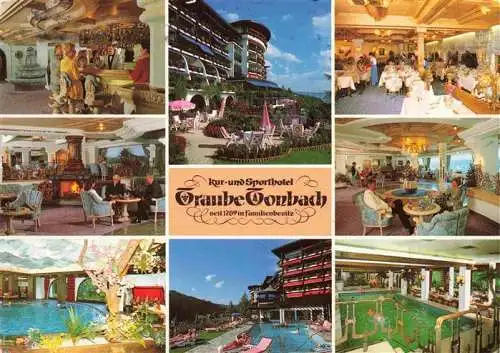 AK / Ansichtskarte 73984334 Tonbach Kur- und Sporthotel Traube Restaurant Hallenbad Kaminzimmer Gartenterrasse