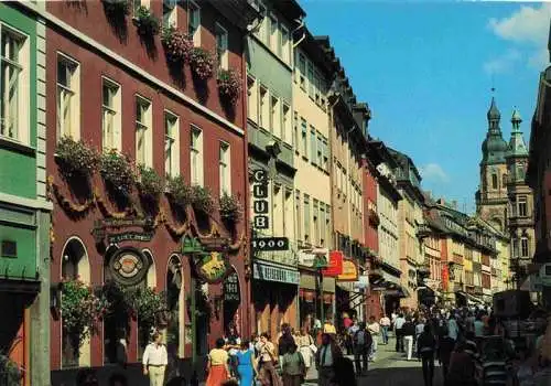 AK / Ansichtskarte  Heidelberg__Neckar Fussgaengerzone mit Turm der Heiliggeist-Kirche