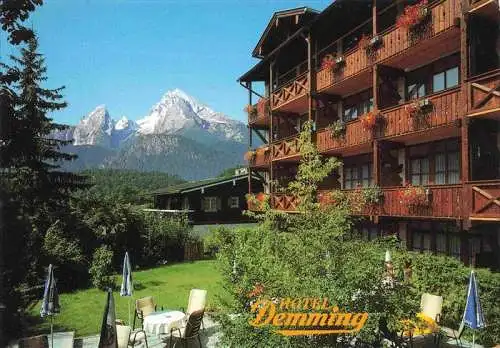 AK / Ansichtskarte  BERCHTESGADEN Hotel Demming Terrasse Alpenblick