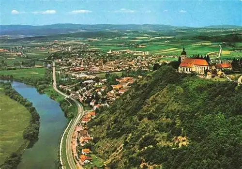 AK / Ansichtskarte  Bogen_Niederbayern Panorama Wallfahrtskirche Bogenberg