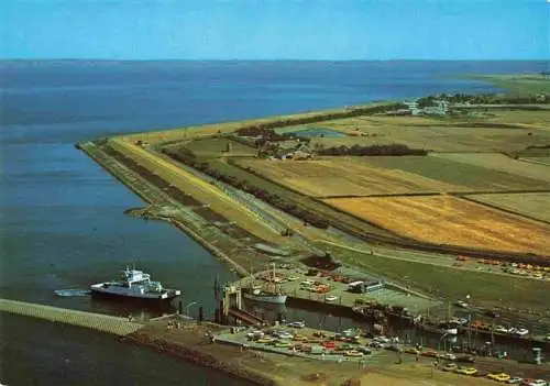 AK / Ansichtskarte  Nordstrand_Nordfriesland_Schleswig-Holstein Panorama Nordseeinsel Hafen