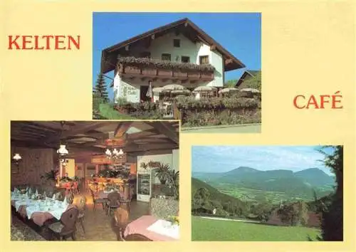AK / Ansichtskarte 73984408 Bad_Duerrnberg_Hallein Kelten Café Gastraum Landschaftspanorama