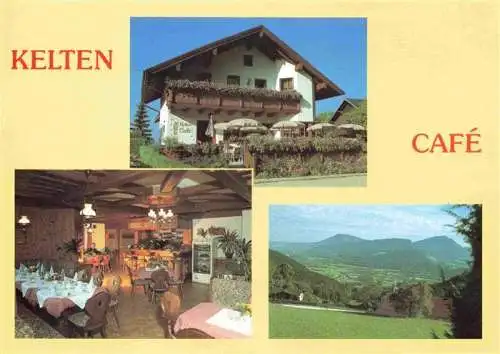 AK / Ansichtskarte  Bad_Duerrnberg_Hallein Kelten Café Gastraum Landschaftspanorama