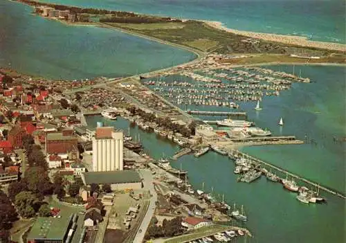 AK / Ansichtskarte  Heiligenhafen_Ostseebad Panorama Hafen Bad an der Vogelfluglinie