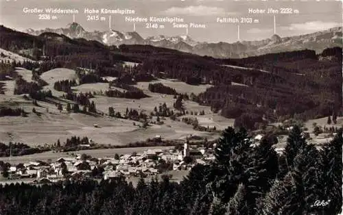 AK / Ansichtskarte  Wertach_Bayern Panorama Hoehenluftkurort Allgaeuer Alpen