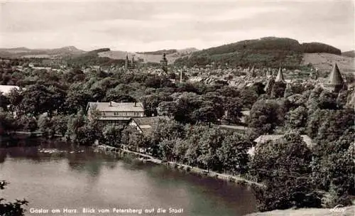 AK / Ansichtskarte 73984475 GOSLAR Panorama Blick vom Petersberg auf die Stadt