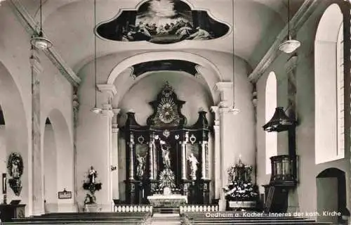 AK / Ansichtskarte  Oedheim_Kocher_BW Inneres der Katholischen Kirche