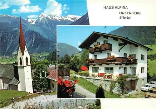 AK / Ansichtskarte 73984594 Finkenberg__Zillertal_Tirol_AT Haus Alpina Kirche