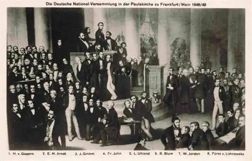 AK / Ansichtskarte  FRANKFURT_AM_MAIN Die Deutsche National-Versammlung in der Pauluskirche