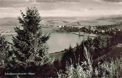 AK / Ansichtskarte  Schalkenmehren_Vulkaneifel Panorama Schalkenmehrener Maar