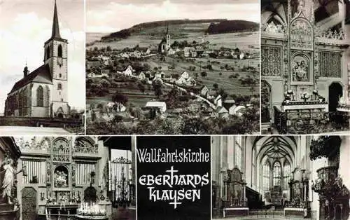 AK / Ansichtskarte  Eberhardsklausen Wallfahrtskirche Innenansichten Panorama