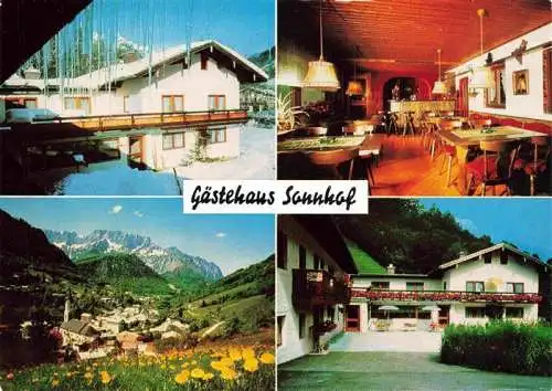 AK / Ansichtskarte 73984676 Marktschellenberg Gaestehaus Sonnhof Gastraum Panorama
