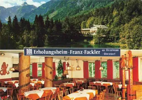 AK / Ansichtskarte  OBERSTDORF VdK Erholungsheim Franz Fackel am Christlessee Speisesaal