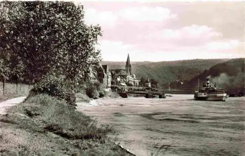 AK / Ansichtskarte 73984760 Unkel_Rhein Uferpartie am Rhein Rheindampfer